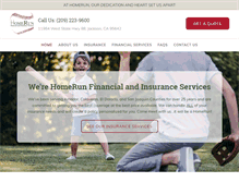 Tablet Screenshot of homeruninsurance.com